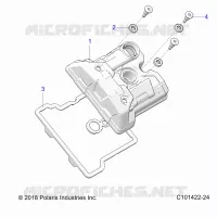 ENGINE, COUVERCLE SOUPAPE