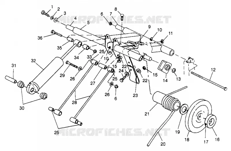 BRAS DE SUSPENSION ARRIERE 600 XC 0971776 AND EUROPEAN 600 XC E971776 (4937933793B012)