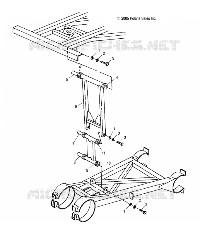 SUSPENSION, SUPPORT STABILISATEUR ARRIERE