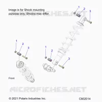 SUSPENSION, SUPPORT AMORTISSEUR , REAR SUSP.