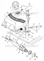 CARBURANT TANK XPLORER 300 W97CC28C (4939813981A014)
