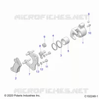 BRAKES, BRAKE ETRIER DE FREIN AVANT