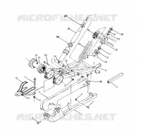BRAS DE SUSPENSION ET AMORTISSEUR ARRIERE 250 6X6 / W928727 (4922842284029A)