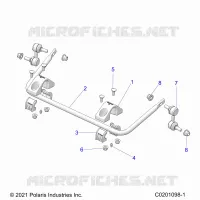 SUSPENSION, REAR BARRE STABILISATRICE