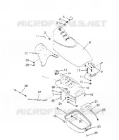 COFFRE AVANT  SL 750 B954070 (4930523052A008)