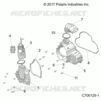 ENGINE, ALTERNATEUR  COVER HVAC