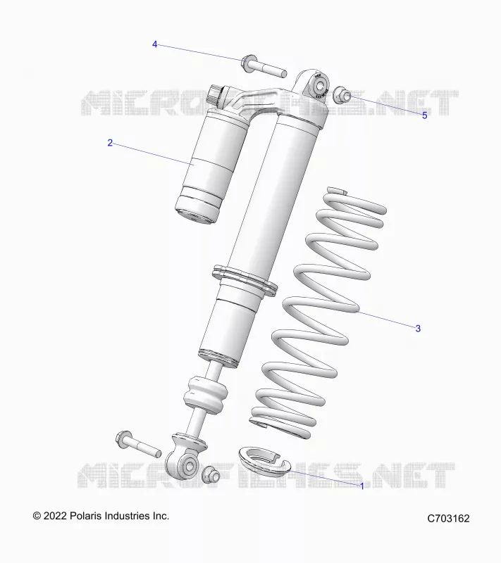 SUSPENSION, AMORTISSEUR AVANT MOUNTING