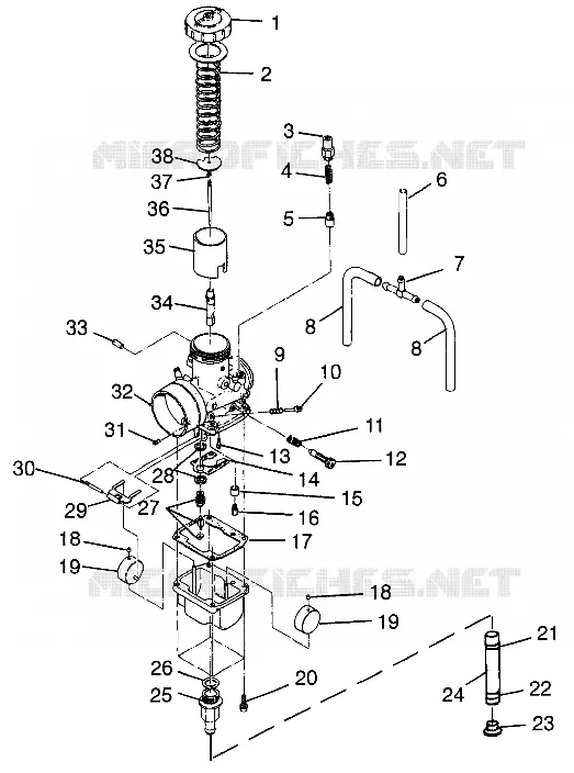 CARBURATEUR 700 XCR 0985678(A) AND EUROPEAN 700 XCR E985678 (4943114311D002)