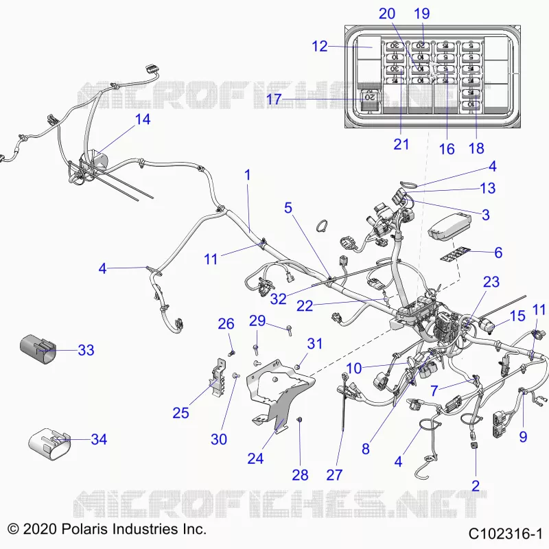 ELECTRICITE, MAIN WIRE HARNESS