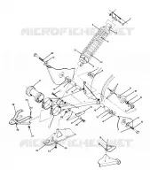 BRAS OSCILLANT WLD./AMORTISSEUR ARRIERE ASM. 350 4X4