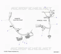 ELECTRICITE, WIRE HARNESS, HOOD, ELEC. START