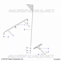 BODY, ACCESSORY PARE CHOCS, FLAG, AND PASS HANDLE