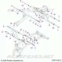 SUSPENSION ARRIERE CONTROL ARM MOUNTING
