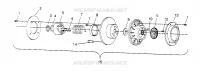 EMBRAYAGE DE TRANSMISSION ASSEMBLY 500 CARB 0962764, 500 CARB SKS 0962564,  500 CARB SK (4931873187C007)