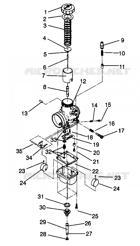 CARBURATEUR XLT SP 0966676 AND  EUROPEAN XLT SP E966676 (4931703170C013)