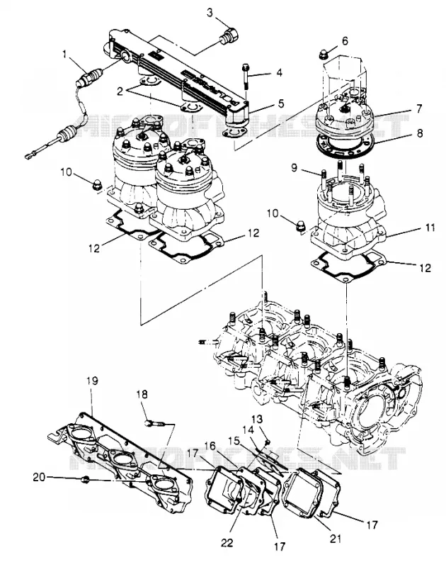 CYLINDRE   COLLECTEUR SLX 780 B964287 AND INTL. SLX 780 I964287 (4937443744C002)