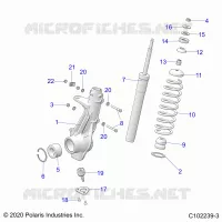 SUSPENSION, JAMBE DE FORCE AVANT