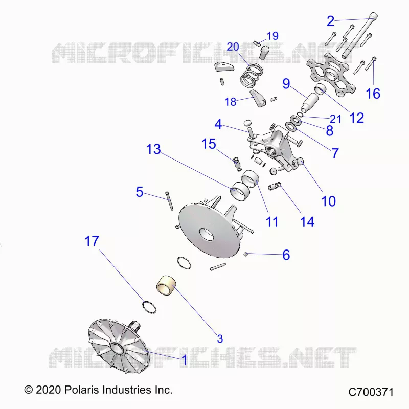 SYSTÃˆME DE TRANSMISSION, PRIMARY CLUTCH