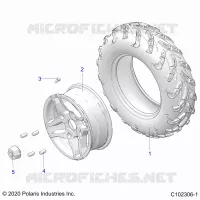 ROUES, FRONT TIRE