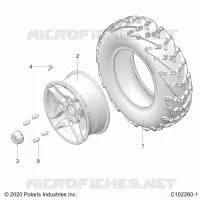 ROUES, FRONT TIRE