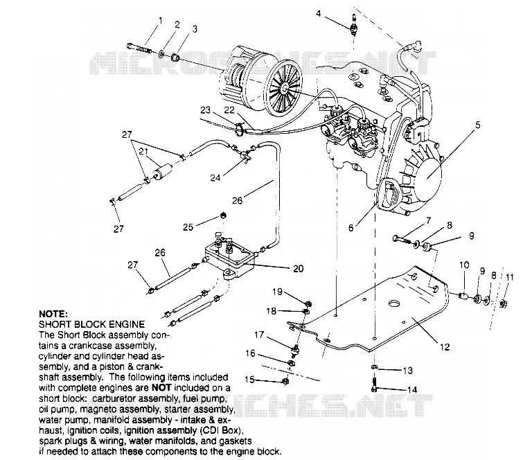 SUPPORT MOTEUR  TRAIL 0952761, TRAIL DELUXE 0952262,   and EUROPEAN TRAIL (4928862886C009)