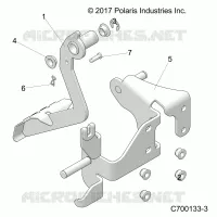 BRAKES, PEDAL AND MAITRE CYLINDRE MOUNTING