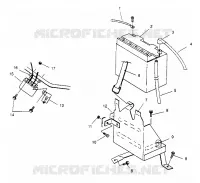 SUPPORT BATTERIE  500 EFI 0952774, EFI SKS 0952574,   EFI SKS PT 0952974, and EU (4929052905C008)