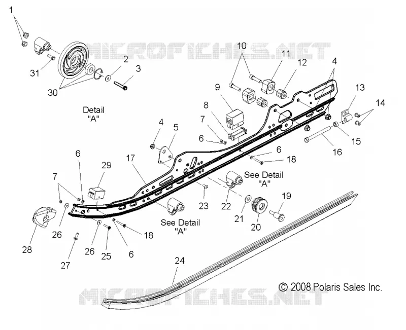 SUSPENSION, FIXATION RAIL