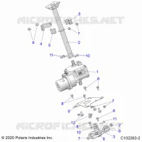 STEERING, COLONNE DE DIRECTION ASM.