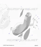 MOTEUR, AIR DUCT, INLET
