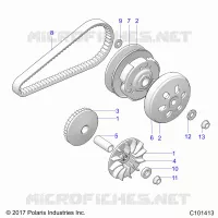 SYSTEME DE TRANSMISSION, PRIMARY CLUTCH
