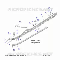 SUSPENSION, FIXATION RAIL