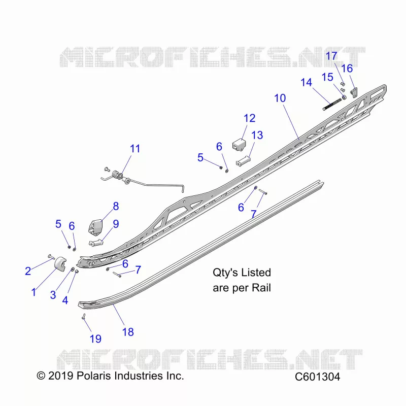 SUSPENSION, FIXATION RAIL