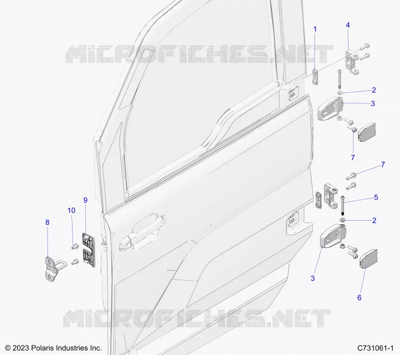 PORTES MOUNTING, FRONT