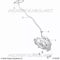 SYSTÃˆME DE TRANSMISSION, GEARCASE MOUNTING, FRONT