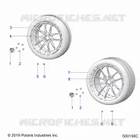 ROUES, FRONT AND REAR (R MODELS)