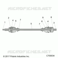 SYSTEME DE TRANSMISSION, FRONT HALF SHAFT