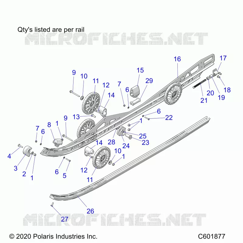 SUSPENSION, RAIL BEAM LH/RH
