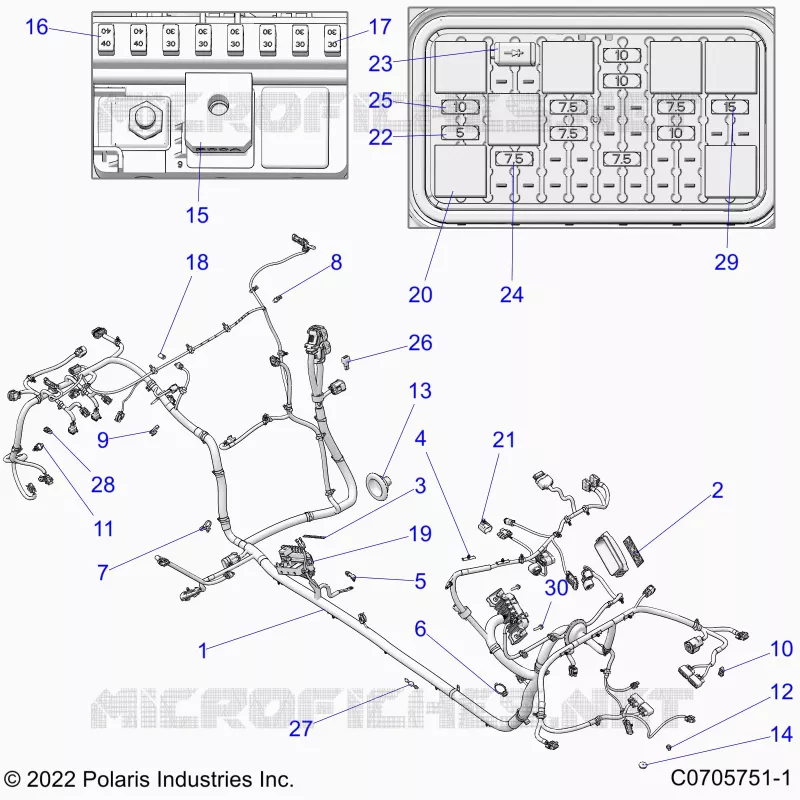 ELECTRICITE, WIRE HARNESS, CHASSIS