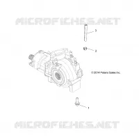 SYSTÈME DE TRANSMISSION, GEARCASE MOUNTING, FRONT