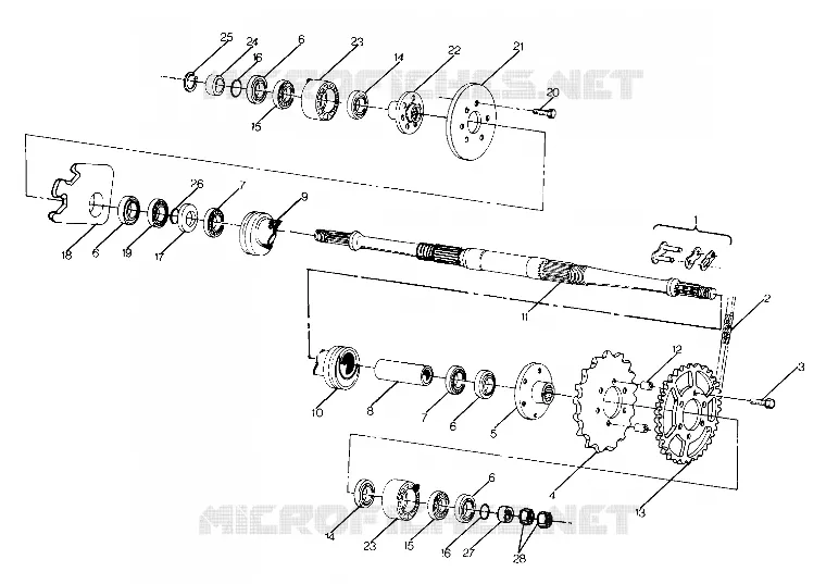 ARBRE DE TRANSMISSION INTERMEDIAIRE ASSEMBLY (4917741774025A)