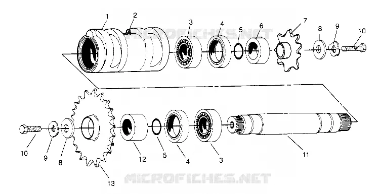 TENDEUR CENTRAL ASSEMBLY 6x6 400L, U.S. W 958740, SWEDISH S958740 and NORW (4930273027C005)