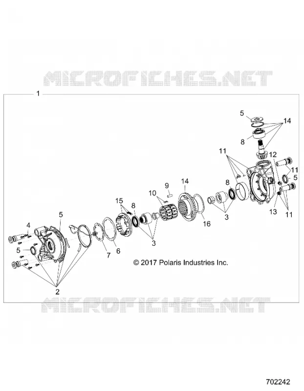 SYSTÃˆME DE TRANSMISSION, FRONT GEARCASE