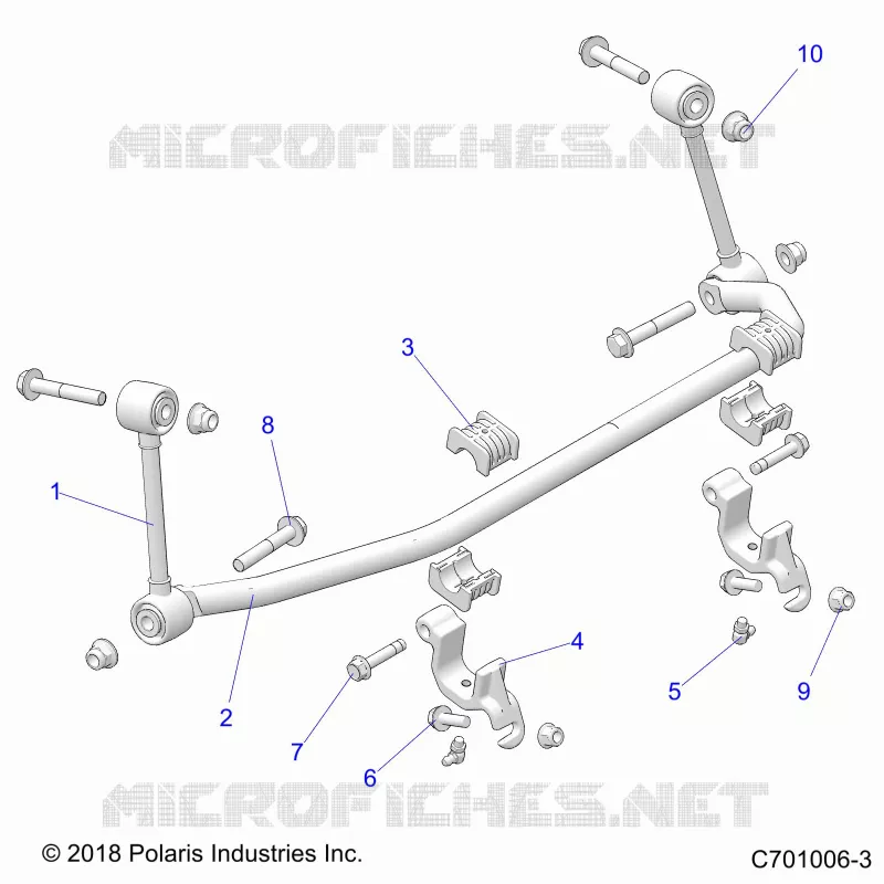 SUSPENSION, FRONT BARRE STABILISATRICE- Z22N4K99AK/AR/BK/BR/N4VAK/BK/AR/BR (C701006-3)