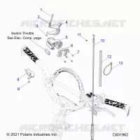 MOTEUR, THROTTLE CONTROL ASM.