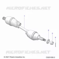 DRIVE TRAIN, HALF ARBRE DE TRANSMISSION ARRIERE