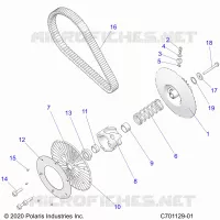 SYSTÃˆME DE TRANSMISSION, SECONDARY CLUTCH/BELT