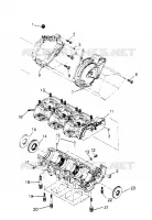 CARTERS MOTEUR ASSEMBLY  SL 750 B954070 (4930523052B013)