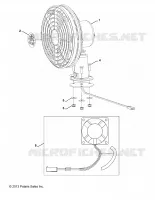 DASH FAN, BLACK, FAN AND HARDWARE ONLY