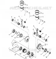 PISTON ET VILEBREQUIN  TRAIL 0952761, TRAIL DELUXE 0952262,   AND EUROPEAN (4928862886C014)